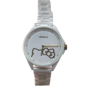 MVMT x Hello Kitty White Gold Tone Stainless Steel Watch 28000254 Sanrio Collab